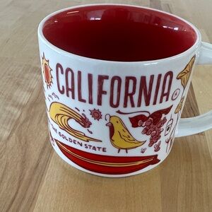 Starbucks California Red and White Mug